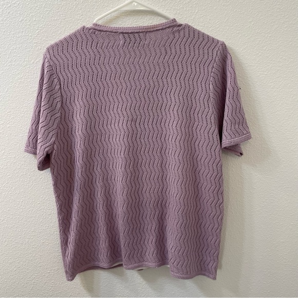 Alfred dunner sweater purple medium - Picture 4 of 4